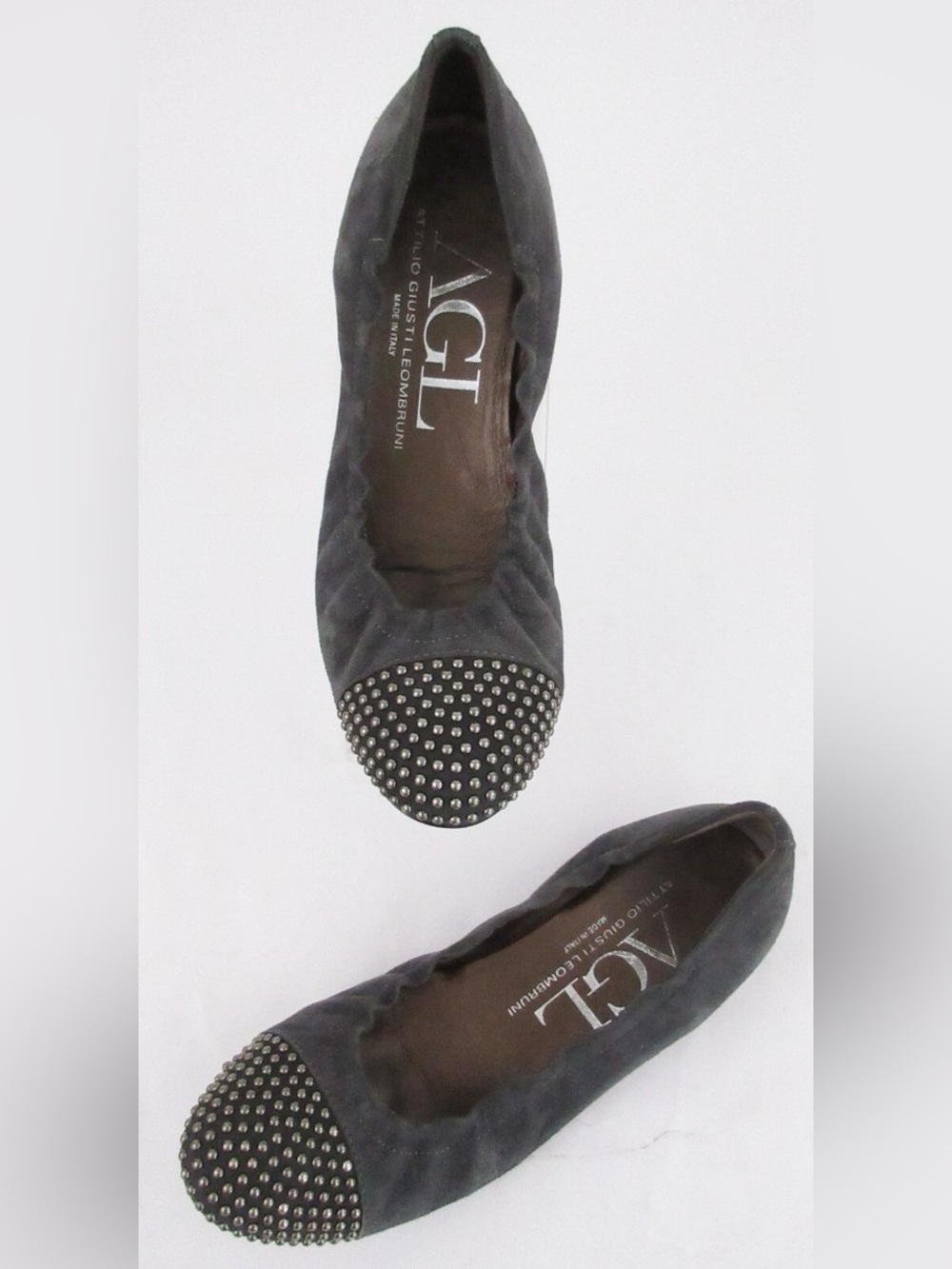 AGL Blakely Studded Cap Toe Ballet Flats Size 40.5